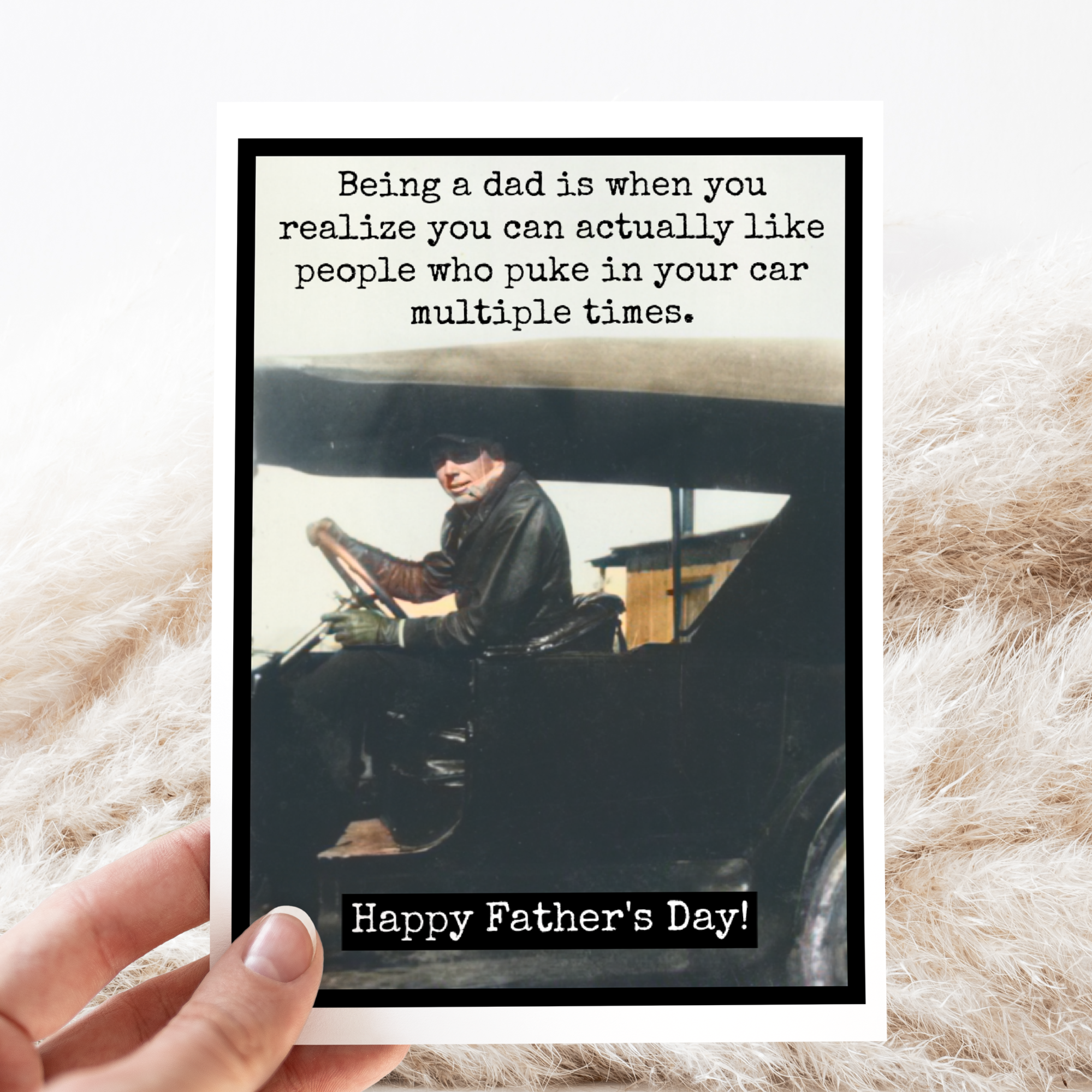 Father's Day Card. Being A Dad Is When You Realize You Can..