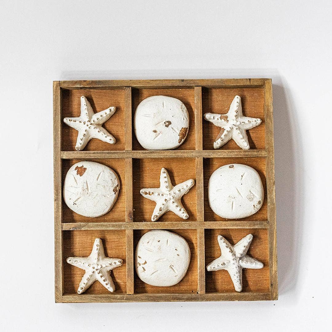 Wooden Tic Tac Toe Game