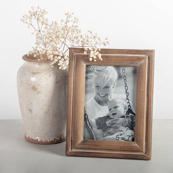 Vintage, Wooden Picture Frame With Stand