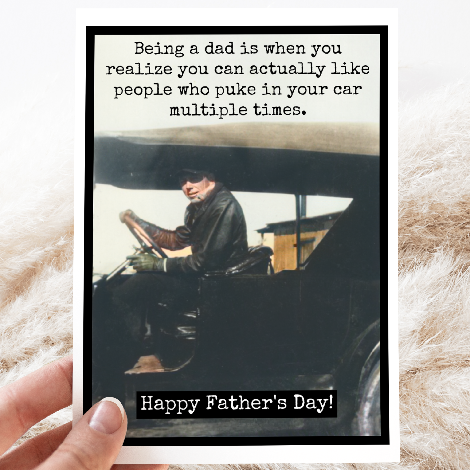 Father's Day Card. Being A Dad Is When You Realize You Can..