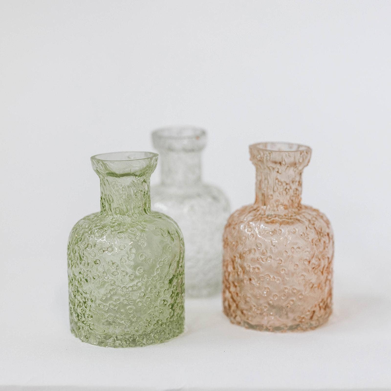 Textured Glass Bottle