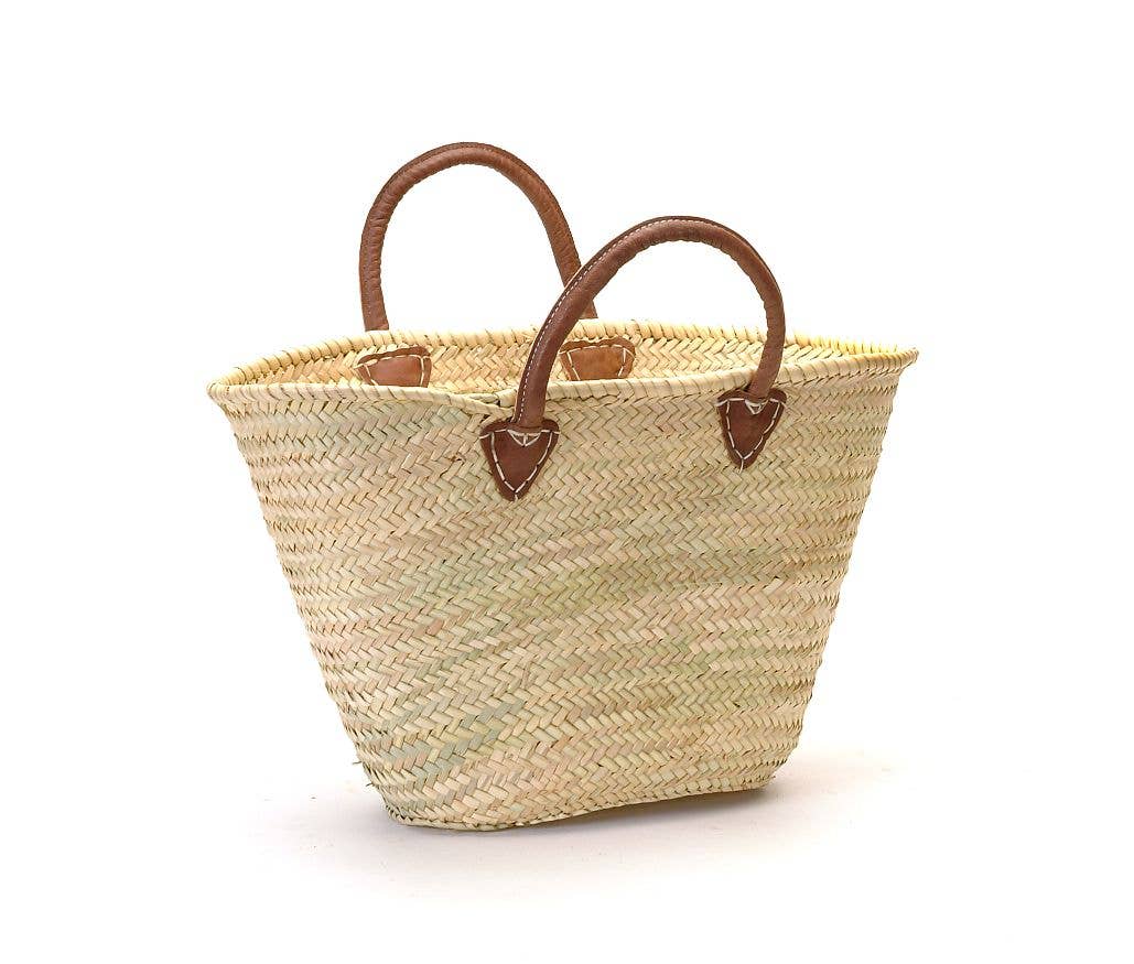 PROVENCE MARKET bag with LEATHER HANDLE