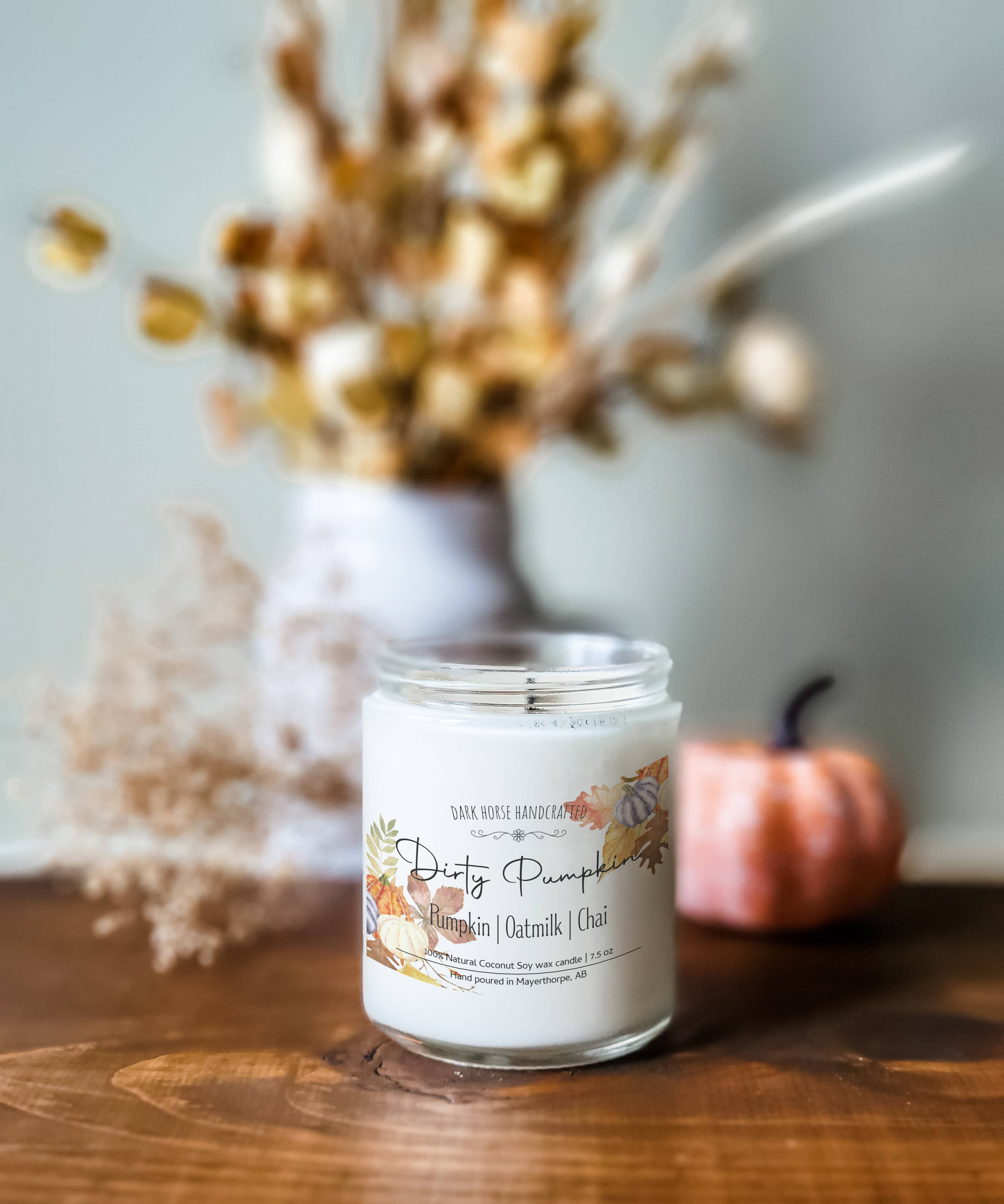 Dirty Pumpkin - Fall Season, Scented Coconut Soy Candle